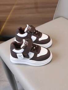 1 Pair Children's Autumn New Sports Shoes, Soft Sole Fashion Versatile Outdoor Casual Shoes With Hook And Loop Closure, Suitable For Girls Outdoor Running, Walking, Traveling