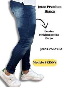 Premium Super Skinny Basic Jeans 01 - Light Wash - View 2