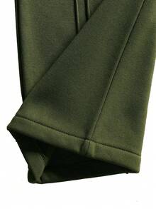 HEYKESON Men's Casual Solid Color Drawstring Waist Sports Pants, All Season , Fall - Army Green - View 8