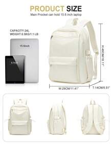 轻质防水尼龙面料防盗行李带设计个人女士背包书包书包休闲背包旅行背包适合女性和女孩大学生高中生，非常适合徒步旅行露营商务旅行度假假期大学户外礼物送给妈妈爸爸女儿朋友，开学第一天，大学背包