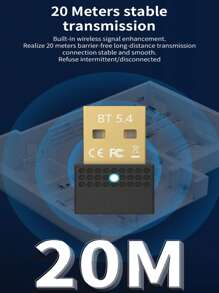 Universal Bluetooth Receiver 5.4 For Wireless Keyboard And Mouse, Bluetooth Adapter For Desktop And Laptop, Compatible With Headphones And Speakers