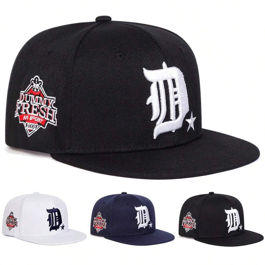 Mũ lưỡi trai nam kiểu Gothic D Cathatrr Sunset Flower Snapback, thêu chữ và sao cá nhân hóa, mũ bóng chày thời trang đường phố Hip-Hop, thích hợp cho mùa xuân, mùa thu, du lịch và đi biển. - Nhiều màu - Xem 1