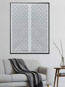 Windproof & Thermal Blackout Curtains, Suitable For Rooms, Living Rooms, Bathrooms, Zipper Design No Drilling Required, Easy Installation, Winter Wind Blocker