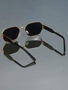 Kính thời trang hình chữ nhật gọng nhỏ cổ điển retro mới cho nam, phong cách Punk cá nhân hóa, lễ hội hip hop, tiệc tùng đường phố, sàn diễn thời trang - Nhiều màu - Xem 6