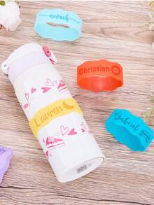 1/3/5pcs Customized Engraved Water Bottle Lanyard, Personalized Sports Water Bottle Tag, Water Bottle Pendant, Straw Cup Label, Suitable For Children And Infants - Multicolor(Regular) - View 6
