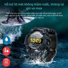LOKMAT ATTACK GT Smartwatch With Bluetooth Calling, Push Notifications, Call Reminders, Flashlight, Compass, Multi-Function, Heart Rate, Blood Oxygen, Sleep, Health Monitoring, IP68 Waterproof, Multiple Sports Modes, A Wide Range Of Dial Options, And A Triple-Proof Design. - ATTACK GT - View 6