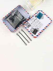 100 pezzi Fermagli per capelli da donna, base per onde, fermagli classici neri dritti, adatti per uso quotidiano, mollette per capelli, accessori per capelli