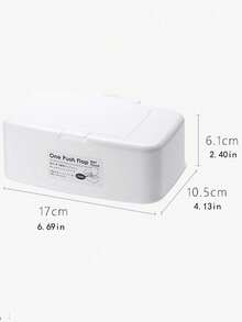 1 szt. Pudełko na chusteczki nawilżane z guzikiem, pudełko na chusteczki samochodowe, pudełko do przechowywania, przenośne pudełko do przechowywania chusteczek nawilżanych do salonu, pudełko na ręczniki nawilżane, pudełko na ręczniki z osłoną na przycisk, pudełko do przechowywania ręczników mokrych i suchych, pyłoszczelne, wielofunkcyjne, świetny prezent, prezent na Halloween, Boże Narodzenie, powrót do szkoły, Walentynki, bezpieczne i pyłoszczelne