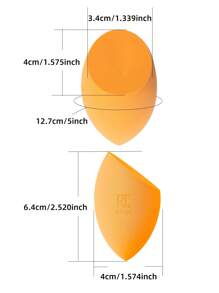 Real Techniques 奇迹美妆蛋套装双装，适用于液体和膏状彩妆的美妆蛋，可打造可叠加遮瑕的妆容，打造自然水润底妆的粉底蛋，不含乳胶泡沫，化妆品，价格实惠，房间装饰，梳妆台，旅行，卧室，化妆配件，粉扑，美妆蛋，散粉扑，化妆海绵，价格实惠，圣诞礼物，化妆品，化妆工具，便宜好物，礼物，女士礼物，圣诞礼物 - 橘色 - 查看 9