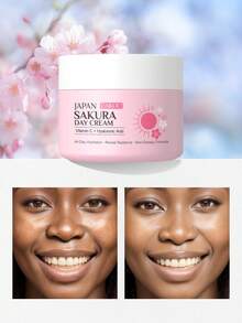 LAIKOU 1支日本莱光樱花美白日霜，30克润色保湿面霜，紧致保湿乳液，抗氧化面部保湿霜，适合所有肤质，可用于自我护理、SPA、送女友礼物以及作为化妆品使用。 - 日霜 - 查看 3