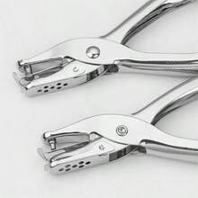 Schwere Einzelloch-Lochzange, Durchmesser 6mm - 1-8 Seiten manuelle Locher, ergonomischer Griff, batteriefrei - perfekt für Büros und Bastelarbeiten, Papier-Locher