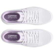 Under Armour Official女子簡約小白鞋透氣休閒鞋 - 白色 - 查看 5