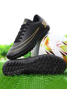 Unisex Youth Sports Soccer Shoes, Campus Student Boys Girls Football Training Shoes, Football Match Specialized Shoes, Studded Non-Slip, Good Foot Feel, Lightweight And Comfortable (Some With Shoe Oil On Uppers And Soles)