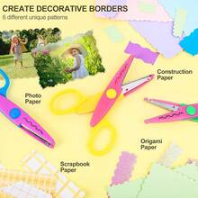 Scissors Decorative,Scissors Crafting,  Cut, Pinking Shears, Colorful Design Shears Crafts