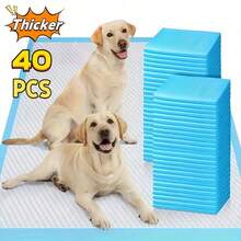 40 piezas/paquete Almohadillas de pañal para mascotas de 6 capas gruesas, absorbentes, a prueba de fugas, antidesgarro, reductoras de olores, gran valor, adecuadas para laboratorio, dormitorio, todas las mascotas
