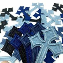 10 Pcs Cross Design Medieval Gothic Sewing/Ironing On Patches, Decals On Clothes, Dresses, Hats,Jeans, Repair DIY Accessories - Multicolor - View 10