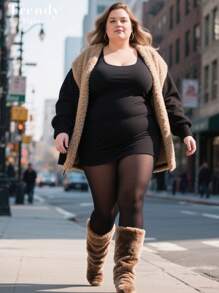 60D Collants opaques noirs grande taille, collants de couleur unie pour femmes, micro-transparents, résistants aux accrocs, sexy, durables, bas noirs, polyvalents pour le printemps/l'automne, Noël, Halloween, indispensables de mode, convenant pour la rue, le mariage, les voyages, les occasions sociales, les cadeaux, confortables