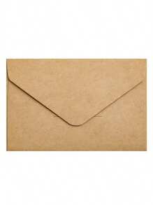 10 pezzi/20 pezzi/40 pezzi/50 pezzi Buste di carta kraft mini, stile minimalista estetica vintage per lettere d'amore, inviti di matrimonio, posta per ufficio, colori assortiti torna a scuola