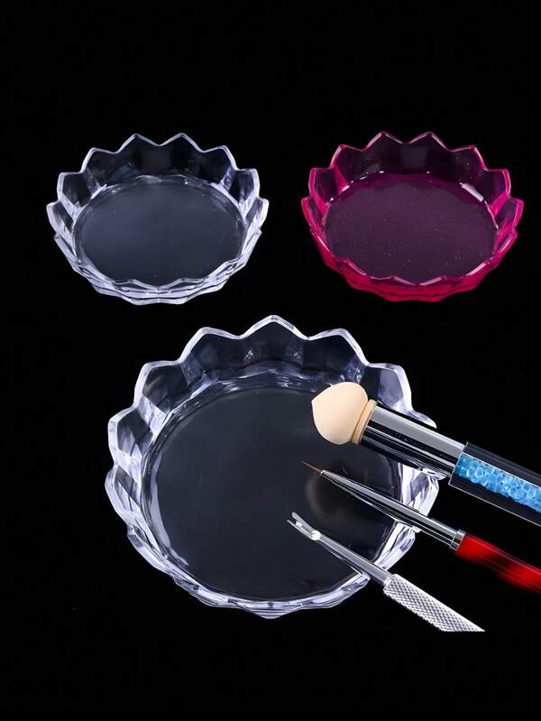 1 Pieza Paleta de Esmalte de Uñas, Bandeja de Almacenamiento y Exhibición de Accesorios de Uñas, Caja de Almacenamiento de Pequeños Accesorios, Paleta, Bandeja de Almacenamiento para Cuidado de Uñas, Decoración de Arte de Uñas, Herramientas de Uñas, Bandeja de Almacenamiento de Escritorio para Herramientas de Uñas