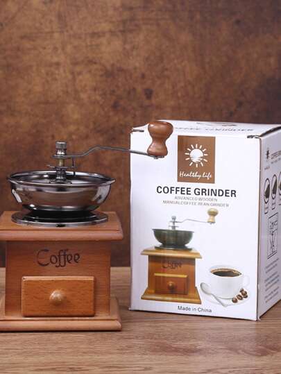 Retro Manual Coffee Grinder, Hand Crank Coffee Bean Mill, Manual Coffee Grinder