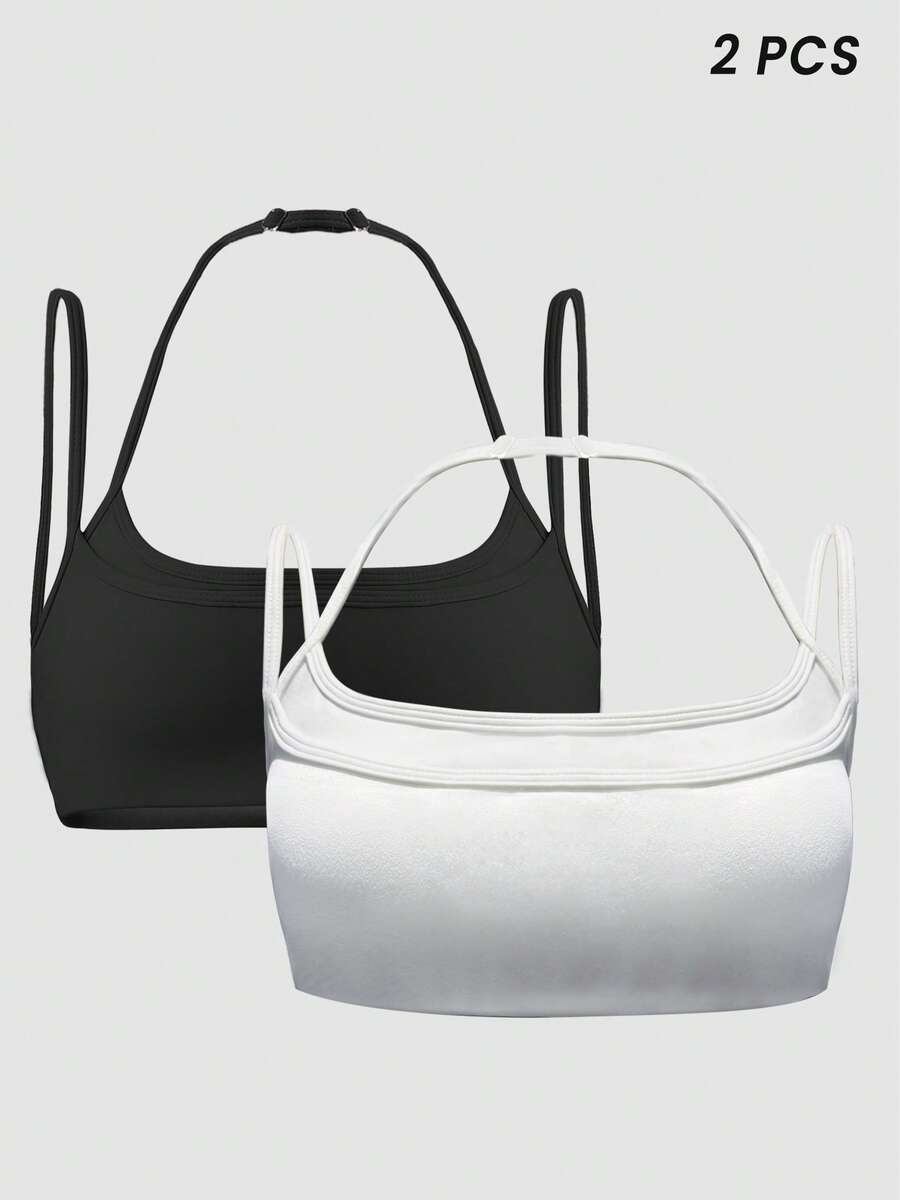 Sodalemon Women's Adjustable Strap Racerback Sports Bra