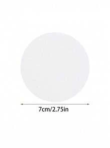 10 Sheets/Set Of 3D Blank Round Drawing Paper - Fluffy Textured Art Paper, Perfect For DIY Projects, Creative Activities And Drawing. Includes Scissors, Tape, Art Supplies And Accessories. Suitable For Back-To-School, Valentine's Day, Ramadan. - Multicolor - View 9