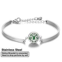 New Stainless Steel Tree Of Life Aromatherapy Bracelet, Mini Hollow Pendant Diffuser, Adjustable Chain, Fragrance Essential Oil Diffuser Bracelet, Unscented Aromatherapy Jewelry Gift, Women & Couples DIY Accessory
