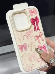 Ốp lưng điện thoại mềm mại, chống sốc, chống trượt, họa tiết nơ cổ điển dễ thương, chất liệu vải thiều, tương thích với điện thoại Apple, phiên bản quốc tế, không phải phiên bản nội địa. - Nhiều màu - Xem 2