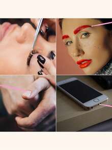 睫毛嫁接专用微型棉签 50/100/200支装，无绒唇部微型涂抹刷，一次性睫毛膏刷，适用于睫毛、牙齿、指甲、眼线和个人护理