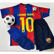 Children's Football Set 3-Piece Barcaa L.Yamall10 - 藍色 - 查看 1