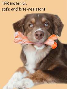 Juguetes de masticar indestructibles para perros masticadores agresivos - Huesos de TPR y nailon ultra resistentes, juguetes interactivos para razas medianas y grandes, perfectos para combatir el aburrimiento y el juego al aire libre