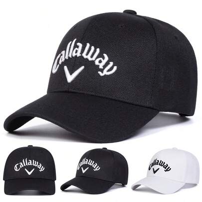 1pc Men's Embroidered Logo Baseball Cap, Streetwear Fashion Casual Hat For Spring, Autumn, Travel, Beach Vacation