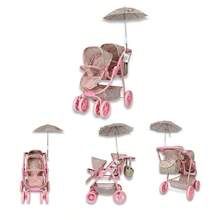 Carriola para Muñecas Diseño Moderno New Noni Modelo IS-9662 D Cochecito Plegable de Juguete para Niñas Accesorio para Juego de Rol y Simulación Ligero y Portátil Regalo Ideal para Cumpleaños y Fiestas - Rosa - Ver 2