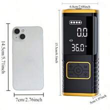 SUITU 轮胎充气机便携式空气压缩机，150PSI无线车载气泵，USB充电式轮胎泵，2000mah锂离子电池，快速充气和自动关闭功能，适用于汽车、摩托车、自行车和篮球。汽车配件/礼品