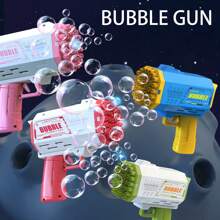 40-Hole Handheld Bubble Machine Automatic Toy Bubble Gun Outdoor Wedding Event Props Birthday Party Favors Outdoor Water Play Christmas Toys Favors No Bubble Liquid No Batteries