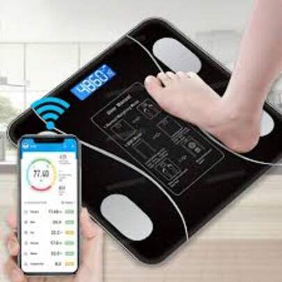 Balança Digital Corporal Inteligente Bluetooth | Bioimpedância, Gordura Corporal, até 180kg