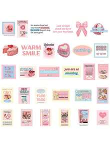 30 piezas de pegatinas de bayas y queso para estuches de teléfono, cuadernos, portátiles, maletas, cascos, patinetas, automóviles, libros Kindle, útiles escolares y decoración del aula DIY