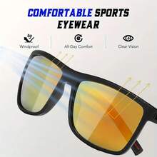15PCS/Set Multi-Style Sunglasses  Men And Women Classic Square Frame, Aviator Frame, Sports Sunglasses ,With Colorful Lenses UV400 Protection Whether It Is Fishing, Cycling, Windproof, Sports, Driving Or Daily Outings, This Set Of Sunglasses Can Be Accurately Adapted,High-Quality Glasses, Whether For Gifts Or Personal Use, Glasses Wholesale You Can't Go Wrong - 彩色 - 查看 3