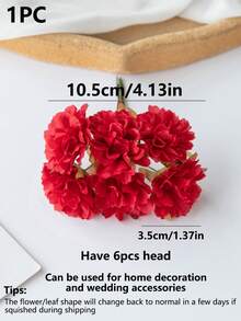 1/3/5 pièces Mini fleurs artificielles d'œillet en soie, hortensias pour coiffure. Plantes factices pour décoration de boîte à bonbons de mariage d'automne, vase pour la maison, salle à manger, chambre à coucher, fête d'anniversaire, décoration de jardin extérieur, décoration d'automne