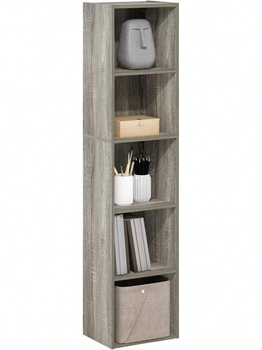 Furinno Pasir estantería Abierta de 5 Niveles, Roble francés - 1 - Ver 1