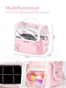 Bolso Cosmetiquero Bolso de Maquillaje PVC Transparente Impermeable de Gran Capacidad