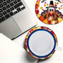 2 Stücke/4 Stücke/6 Stücke Truthahn Muster bedruckte Silikon Tischsets, Thanksgiving Dekoration, Thanksgiving Geschenk, geeignet für Esszimmertisch, Kaffeebar, ganzjährige Dekoration, waschbare Tischsets, Raumdekoration, Untersetzer, Abtropfmatten, Küchen- und Esszimmer Tischsets, Innen- und Außenbereich Party Dekoration, Wohndekoration, ideales Geschenk