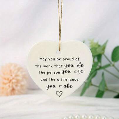 1 szt./5 szt. Niech będziesz dumny z pracy, którą wykonujesz, bombka z podziękowaniem za wyróżnienie, prezent dla pracownika, tekst z podziękowaniem, pamiątka z podziękowaniami dla nauczyciela
