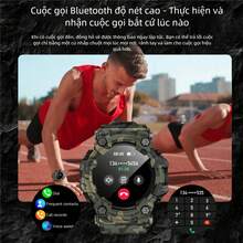 LOKMAT ATTACK GT Smartwatch With Bluetooth Calling, Push Notifications, Call Reminders, Flashlight, Compass, Multi-Function, Heart Rate, Blood Oxygen, Sleep, Health Monitoring, IP68 Waterproof, Multiple Sports Modes, A Wide Range Of Dial Options, And A Triple-Proof Design. - ATTACK GT - View 7