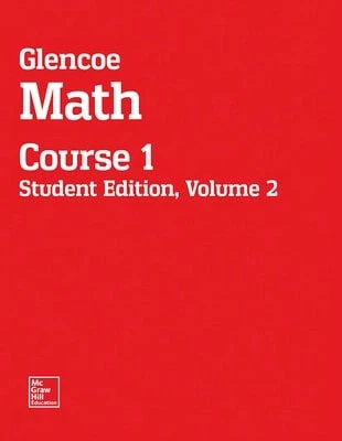 Pre-Owned Glencoe Math, Course 1, Student Edition, Volume 2 (Paperback) By McGraw Hill