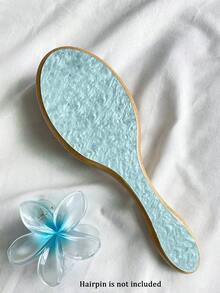 1件个性化女士时尚亚克力闪光大理石纹理名字定制发梳，独特的伴娘礼物，定制伴娘发饰，圣诞节美容配饰，少女时代 - 彩色 - 查看 10