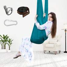 Amaca da esterno aggiornata - 150*280cm Amaca da yoga aereo elastica - La scelta ideale per un'amaca integrata, adatta per yoga, campeggio e picnic