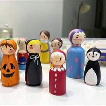 5/10/15/20 件 35 毫米未完成木制娃娃身体 - 成人 DIY 绘画工艺套装 - 35MM - 查看 3