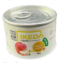 Odświeżacz powietrza do samochodu: Płynny pojemnik o smaku ananasa | Usuwa nieprzyjemne zapachy | Odświeżacz powietrza | Długotrwały zapach | Środek do usuwania dymu | Nadaje się do samochodu i domu | 60 gramów | 1 pojemnik