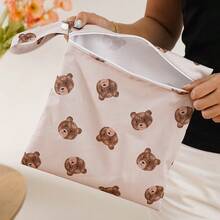 1 حزمة أكياس جافة رطبة مقاومة للماء قابلة لإعادة الاستخدام مع، حقيبة شاطئ حمام لياقة بدنية حقيبة يوغا مستلزمات الحمام منظم حضانة لملابس السباحة والملابس الرطبة